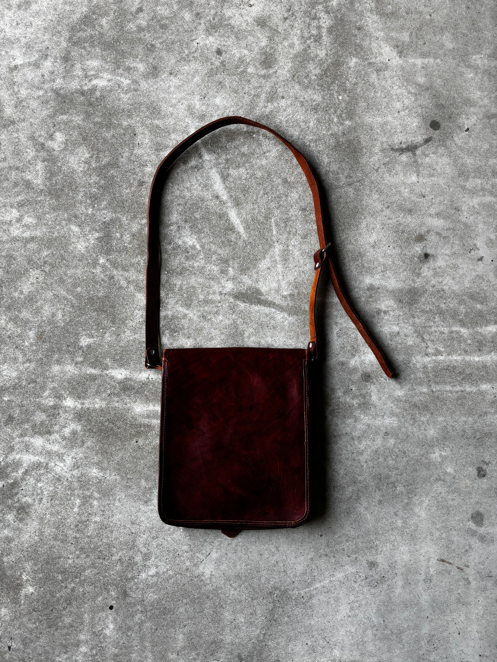 Brown Leather Bag Buckle Closure