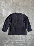 Long Sleeve Black Henley