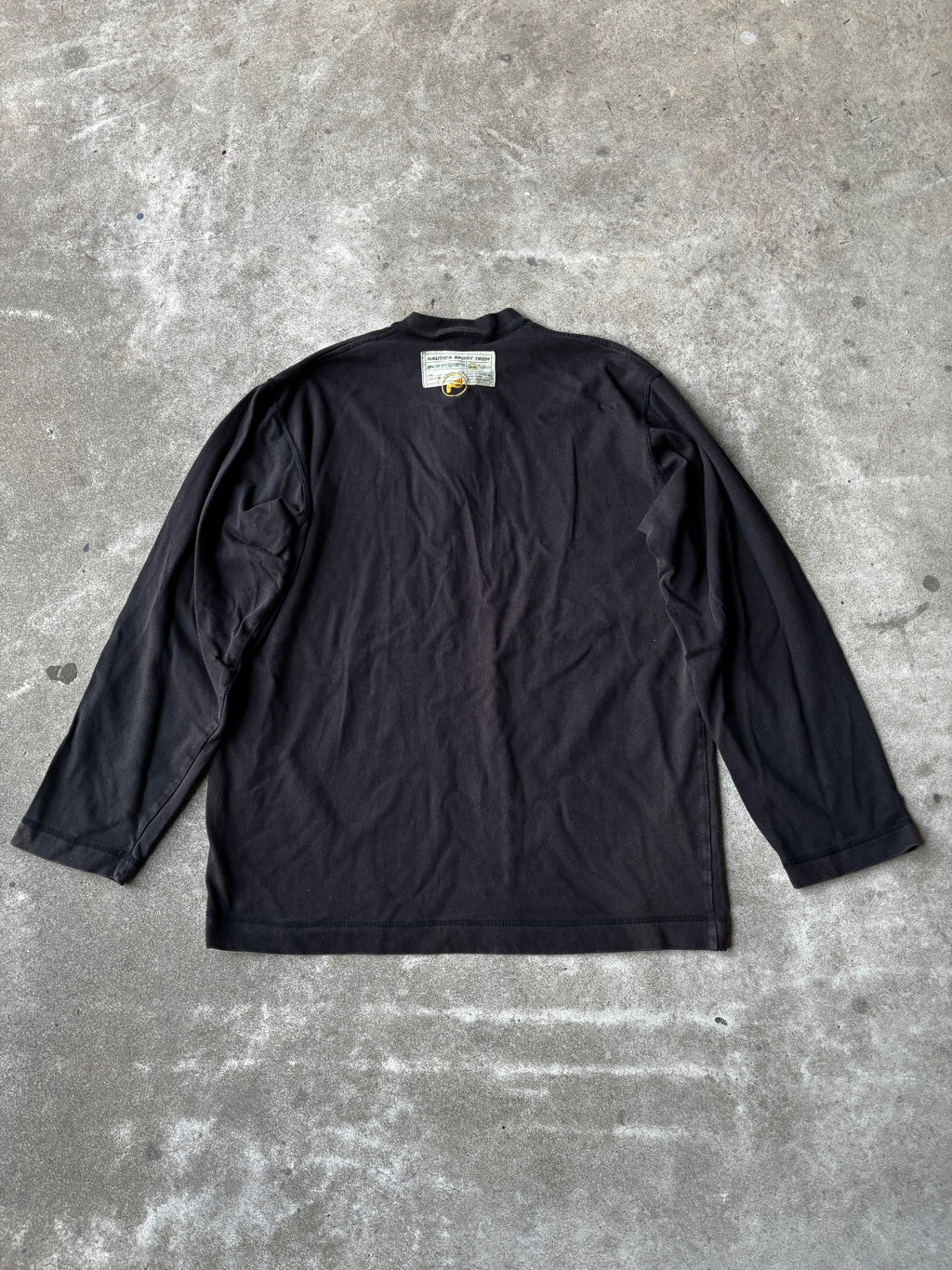 Long Sleeve Black Henley
