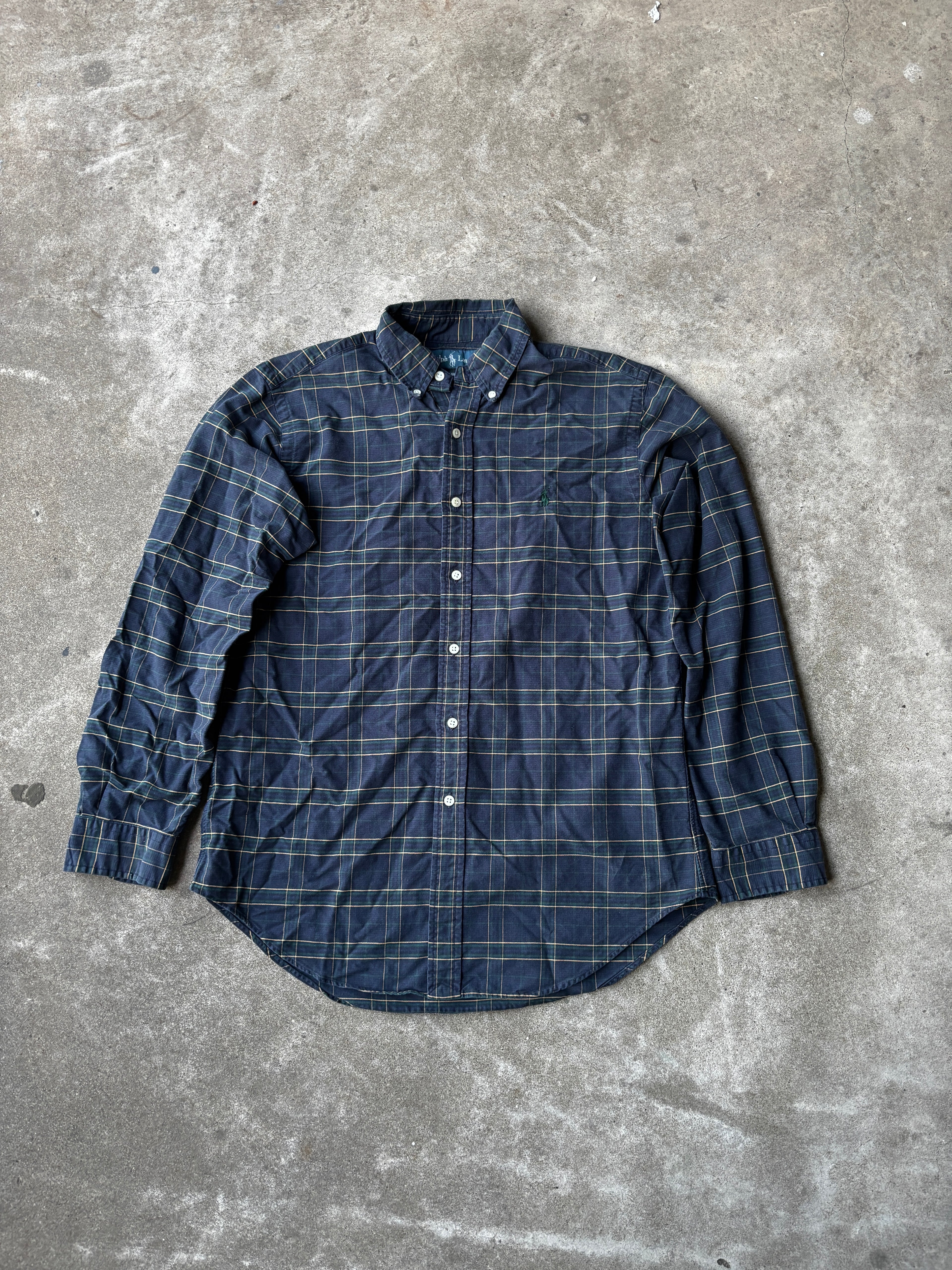 Long Sleeve Blue Button Down