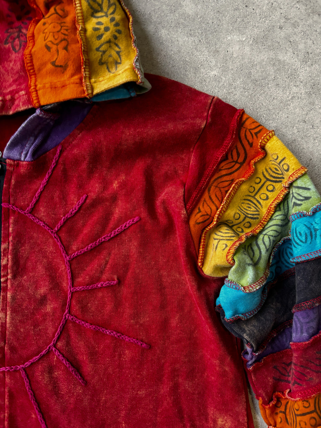 Boho Rainbow Zip Up