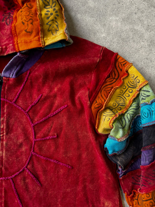 Boho Rainbow Zip Up
