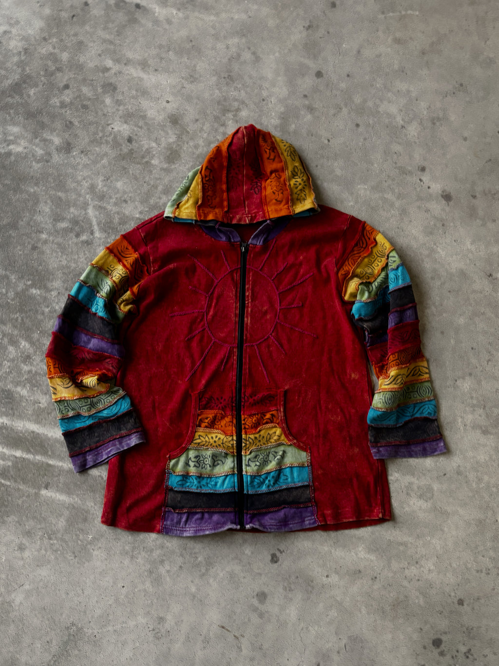 Boho Rainbow Zip Up